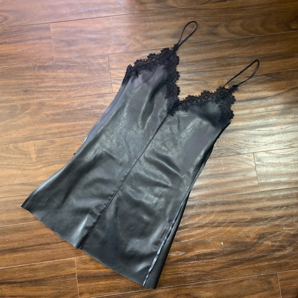 Zara Mini Leather Dress